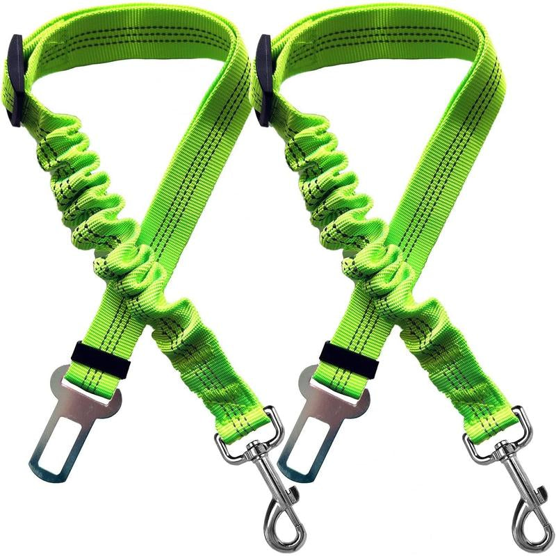 2 Packs Pet Dog Cat Seatbelts, Car Headrest Restraint Adjustable Safety Leads Vehicle Seatbelt Harness.Usa Stock Ships Tomorrow! (Cats Included)