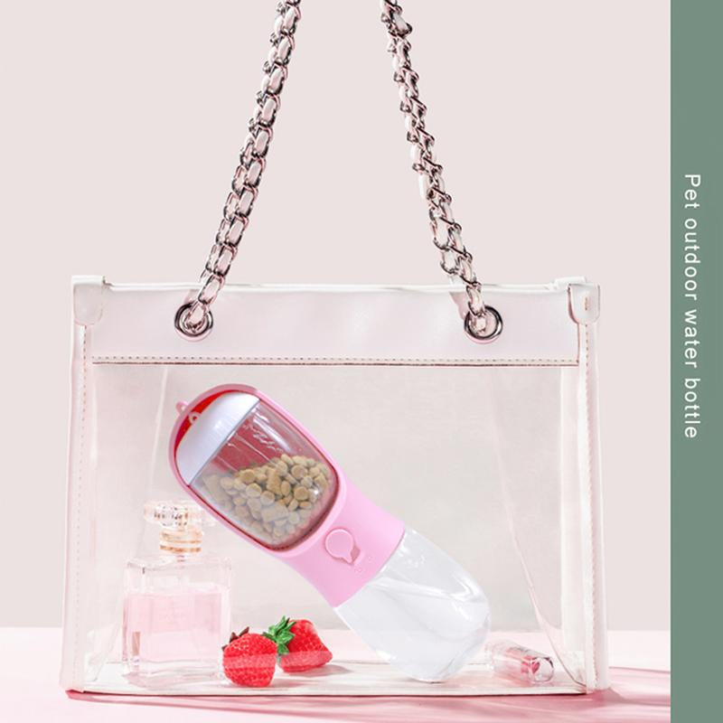 KRUNCHE Dog Water Bottle Portable Water Bottles Portable Two-In-One Water Bowl Large Capacity Dog Water Bowl Dispenser