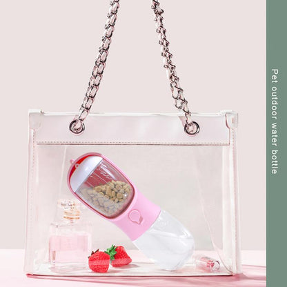 KRUNCHE Dog Water Bottle Portable Water Bottles Portable Two-In-One Water Bowl Large Capacity Dog Water Bowl Dispenser